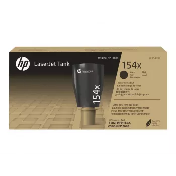 HP 154X lielas ietilpības melns oriģināls LaserJet Tank tonera uzpildes komplekts