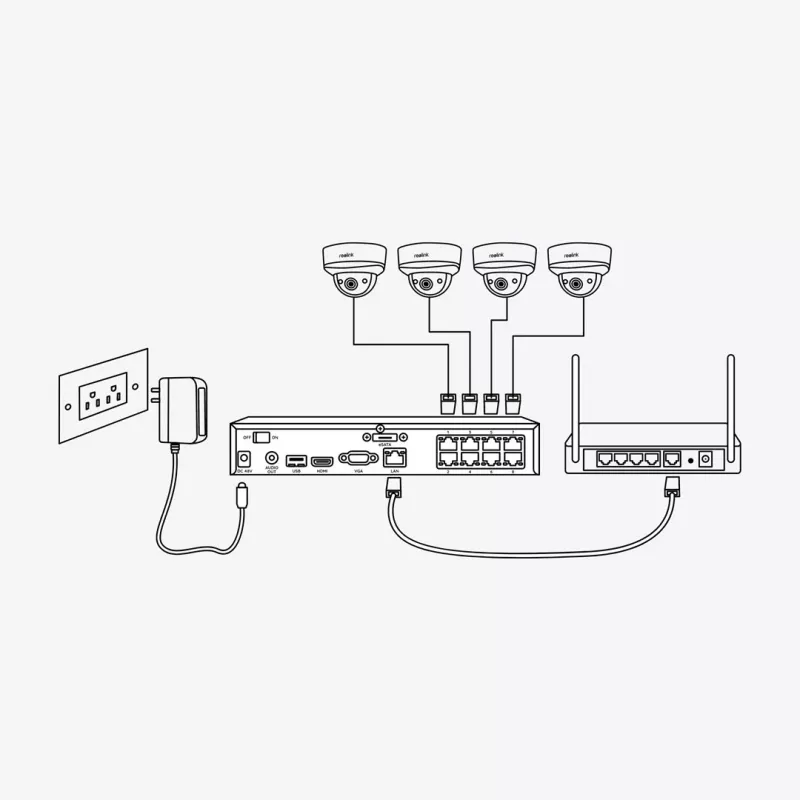 NVR Reolink NVS16 16 Kanālu PoE
