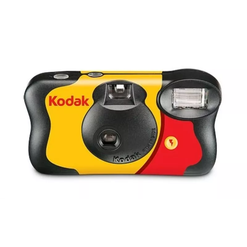 Kodak FunSaver vienreizējās lietošanas fotoaparāts ar zibspuldzi, krāsaina filma un zibspuldze, 27 fotoattēli, ISO 400