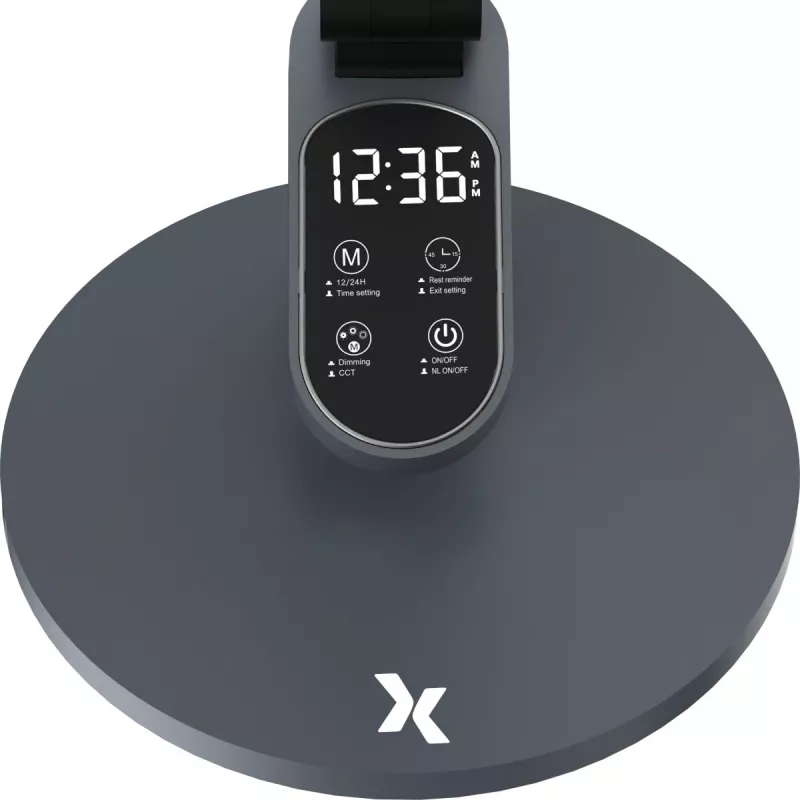 Galda lampa MAXCOM ML 5100 LED pelēka ar regulējamu spilgtumu