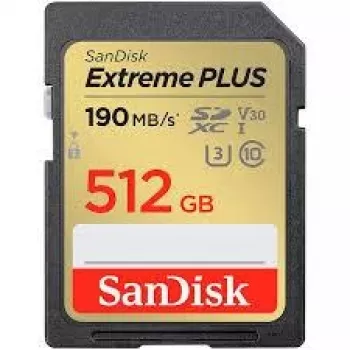 Atmiņas karte SANDISK 512GB UHS-I SDSDXWV-512G-GNCIN — 512 GB, UHS-I, lasīšana līdz 100 MB/s, rakstīšana līdz 90 MB/s