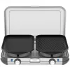 Portable grill stove Campingaz 2213311 — 2-zone, 5.4 kg, 490×350 mm, Melns/pelēka/silver