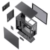 PC korpuss Jonsbo D41 MESH Midi Tower Melns