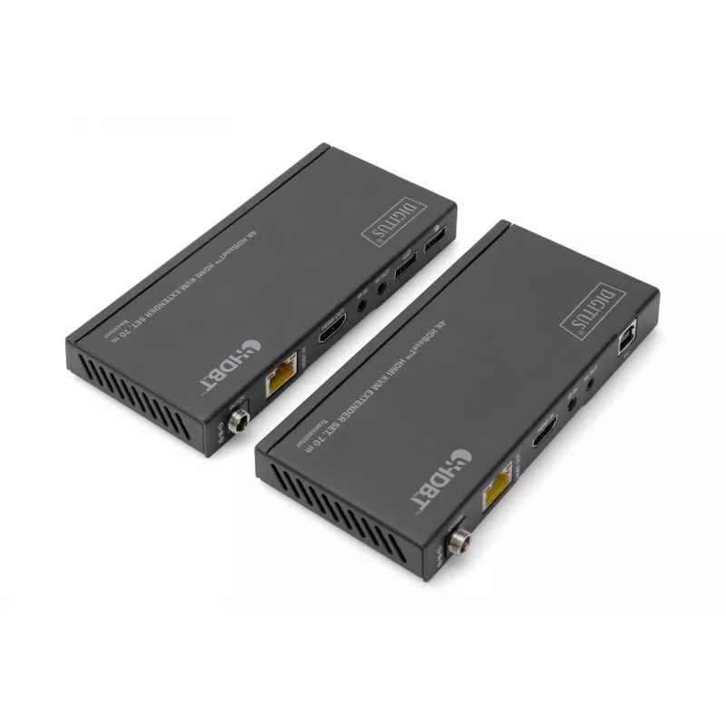 KVM paplašinātāja komplekts Digitus 4K HDBaseT HDMI 70 m ar vadu