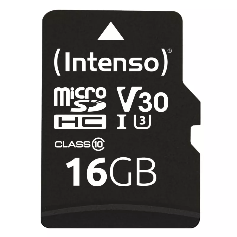 ATMIŅA MICRO SDHC 16GB C10/W/ADAPTER 3433470 INTENSO