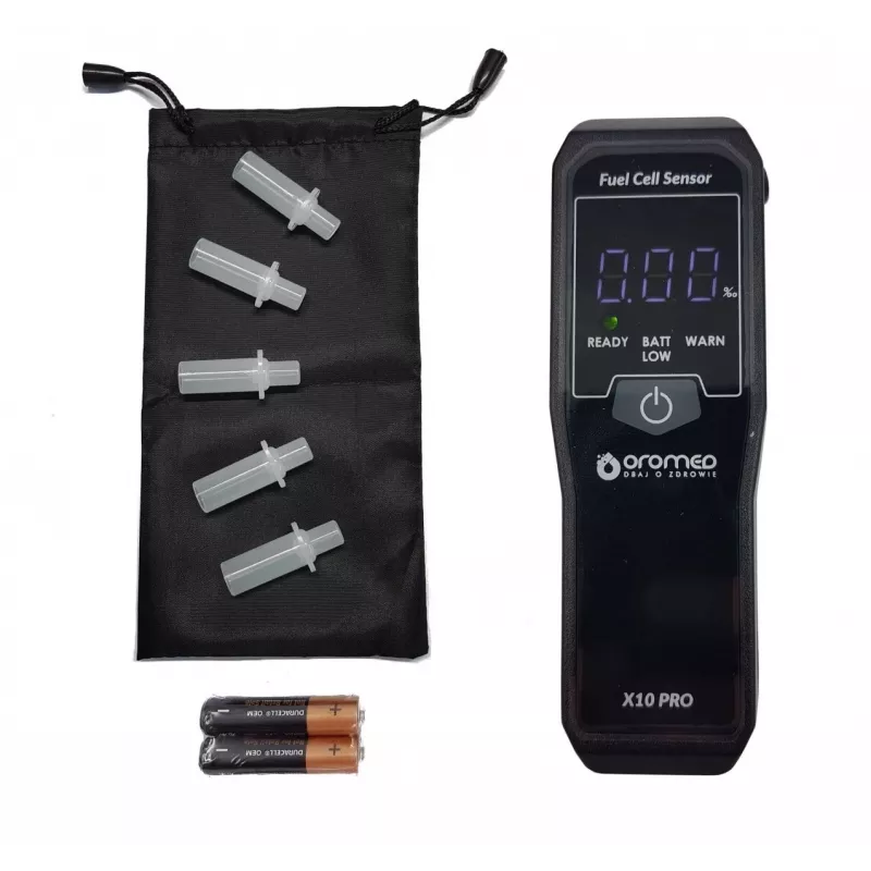 Oromed ALK_ORO-X10 PRO alkohola testeris 0 - 4% 0,05% Melns