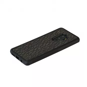 Viedtālruņa maciņš man and wood Galaxy S9 Plus — ogles melns