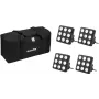 LED ballīšu paneļu komplekts EUROLITE 20000962 RGB UV — daudzkrāsu LED paneļi ar RGB un UV gaismu