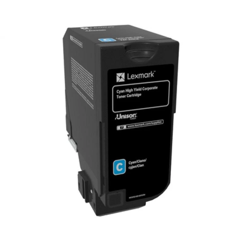 Lexmark 74C2HCE tonera komplekts ciāna krāsā, Return Program Corporate. 12K lapas