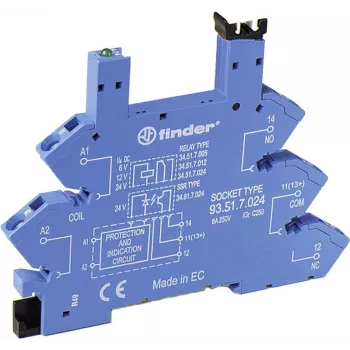 Finder releja ligzda 1 gab. 93.51.7.024 Serie 34 34.51, 34.81 (93.51.7.024)