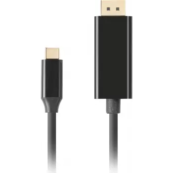 LANBERG kabelis USB-C M -> DisplayPort M 0,5 m 4K 60 Hz melns