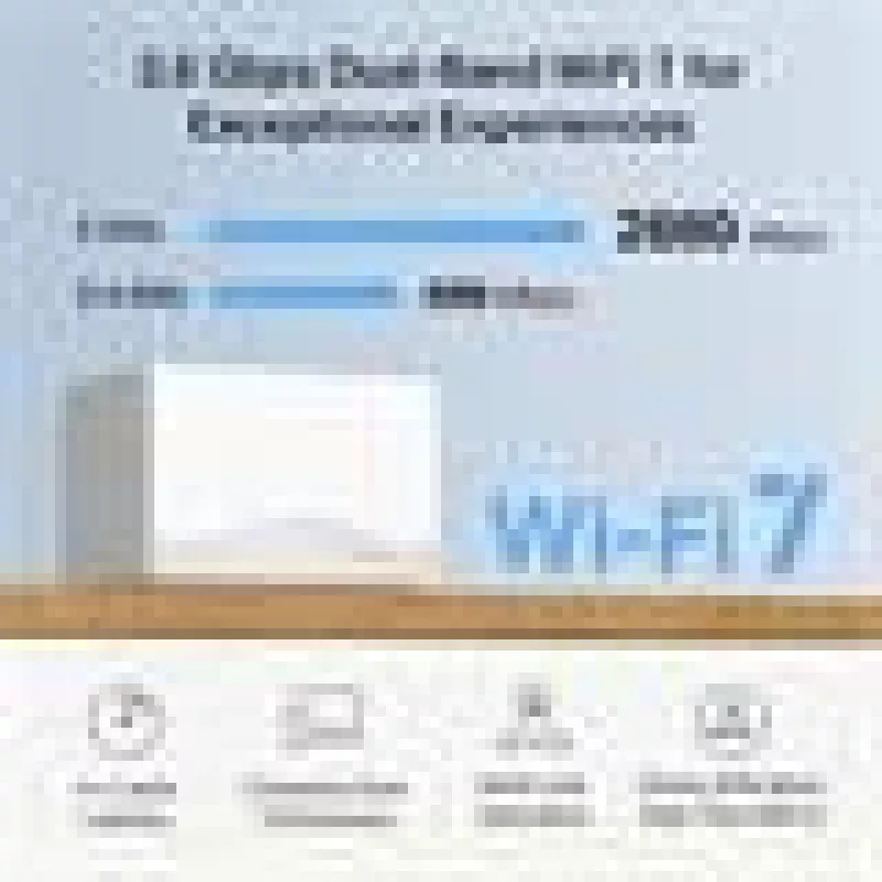 Mesh Wi‑Fi sistēma TP‑LINK Mercusys Halo H25BE (Wi‑Fi 7, Dual‑band 2.4/5 GHz, 2880 Mbps) 2‑pack, 3 iekšējas antenas, balta