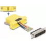 DeLOCK D-Sub 25 kontaktu sieviešu uz RJ45 sieviešu montāžas komplekts dzeltens VGA RJ-45
