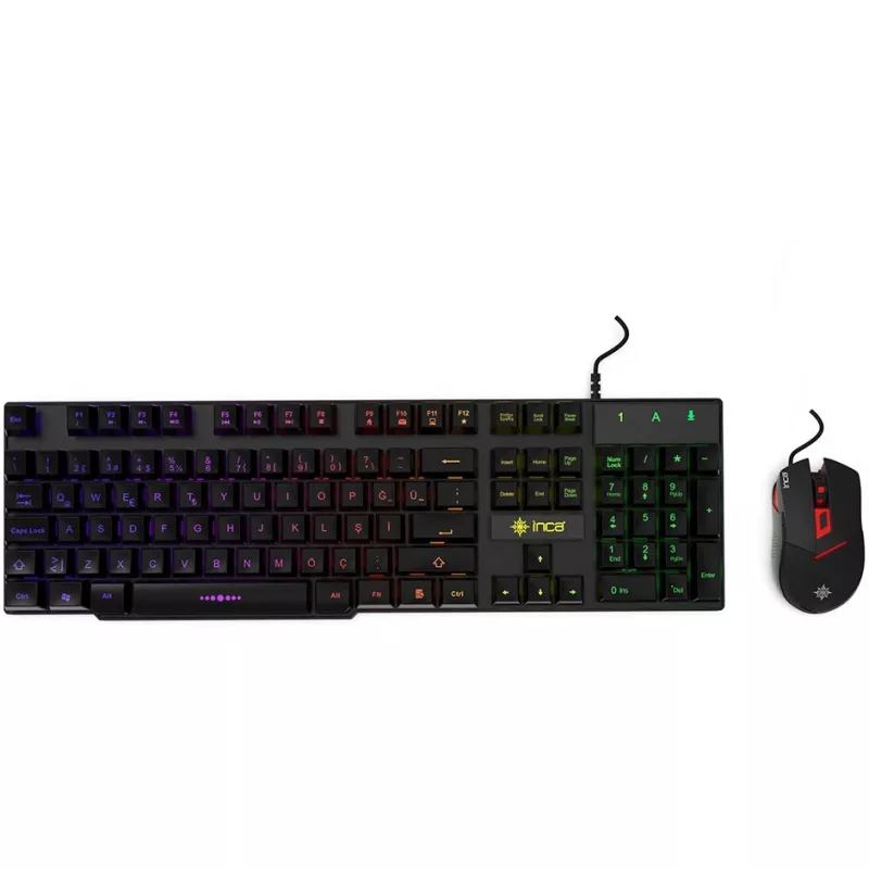 Cian Technology GmbH Cian INCA RAINBOW EFFECT MECHANICAL FEEL spēļu tastatūras un peles komplekts