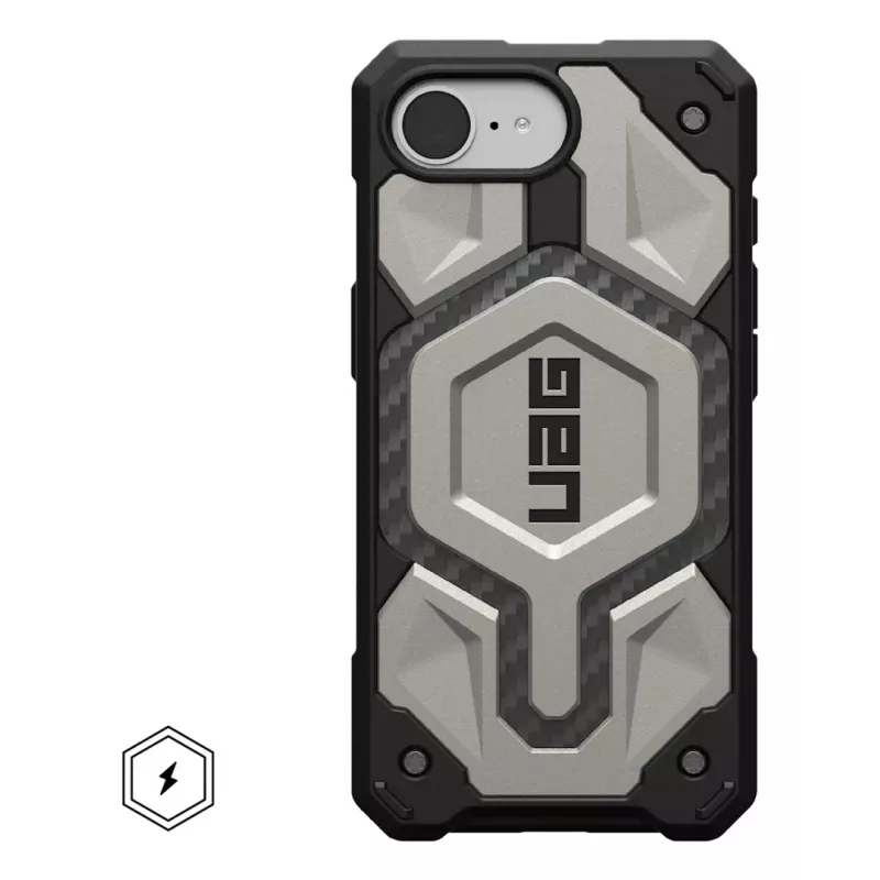 Urban Armor Gear 114497113636 mobilā tālruņa futrālis 15.5 cm (6.1) vāks, titāna krāsā