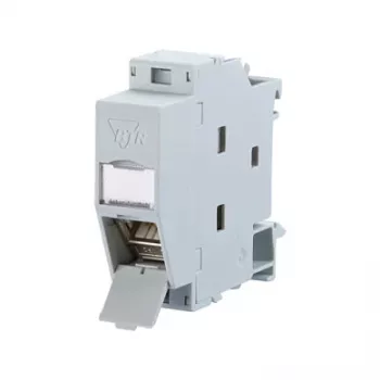 Metz Connect REGplus IP20 C6A modulis 180°M - DIN kontaktligzda montāžai uz sliedes - RJ-45 - gaiši pelēks (130B117003-E)