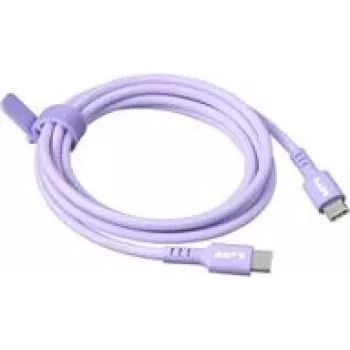 USB-C kabelis LAUT LINK 1,5 m USB-C uz USB-C purpursarkanā krāsā