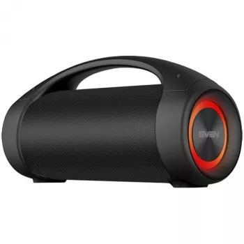 SVEN PS-370 2x20W; TWS; FM radio; AUX; USB/SD kartes atbalsts; Ūdensizturīgs (IPx5); Apgaismojums