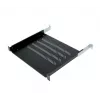 19 collu plaukts Triton RAB-UP-450-A4 1U 450mm 80kg plastmasa melna