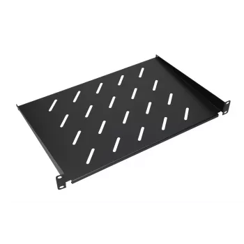Plaukta plaukts Extralink SHELF 1U 19 collu sienas skapjiem, 1U, 300 mm, melns, metāls
