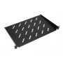 Plaukta plaukts Extralink SHELF 1U 19 collu sienas skapjiem, 1U, 300 mm, melns, metāls