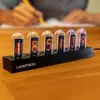 Galda pulkstenis Lamptron DC601 IPS melns — digitālais galda pulkstenis ar IPS displeju