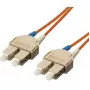 Equip SC/SC optiskās šķiedras savienotājvads – OM1/OM2, 1,0 m, 62,5/125 µm