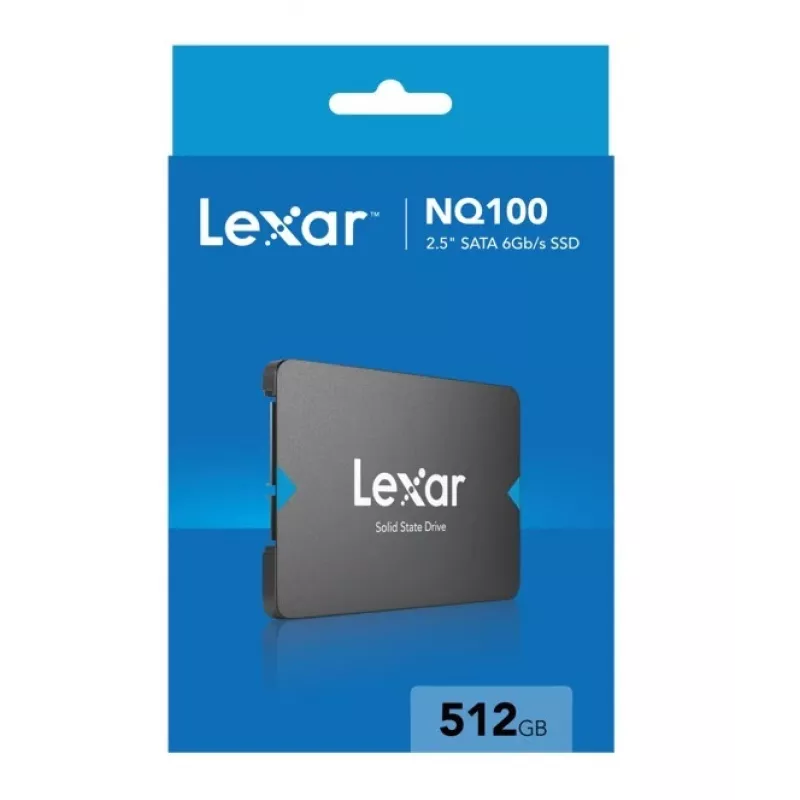 2.5 collu SSD Lexar NQ100 512 GB SATA III, 550 MB/s lasīšana, 6 Gbit/s pārsūtīšana