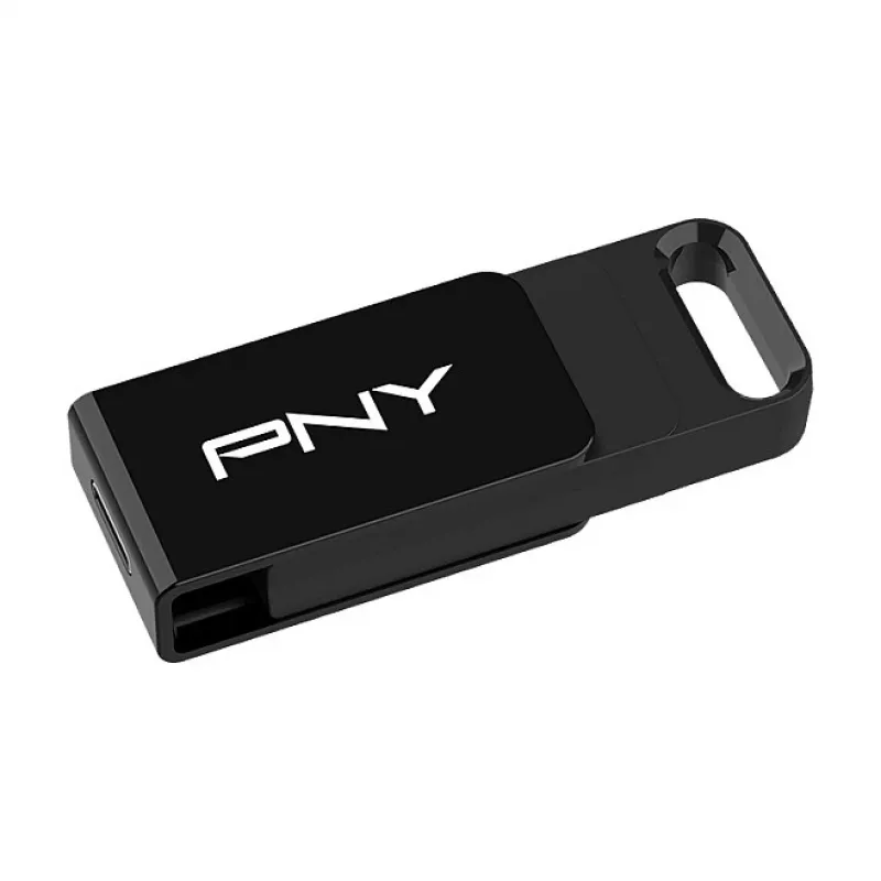 PNY Elite, 128 GB, USB Type-C, 3.2 Gen 1 (3.1 Gen 1), 120 MB/s, Dia, Melna
