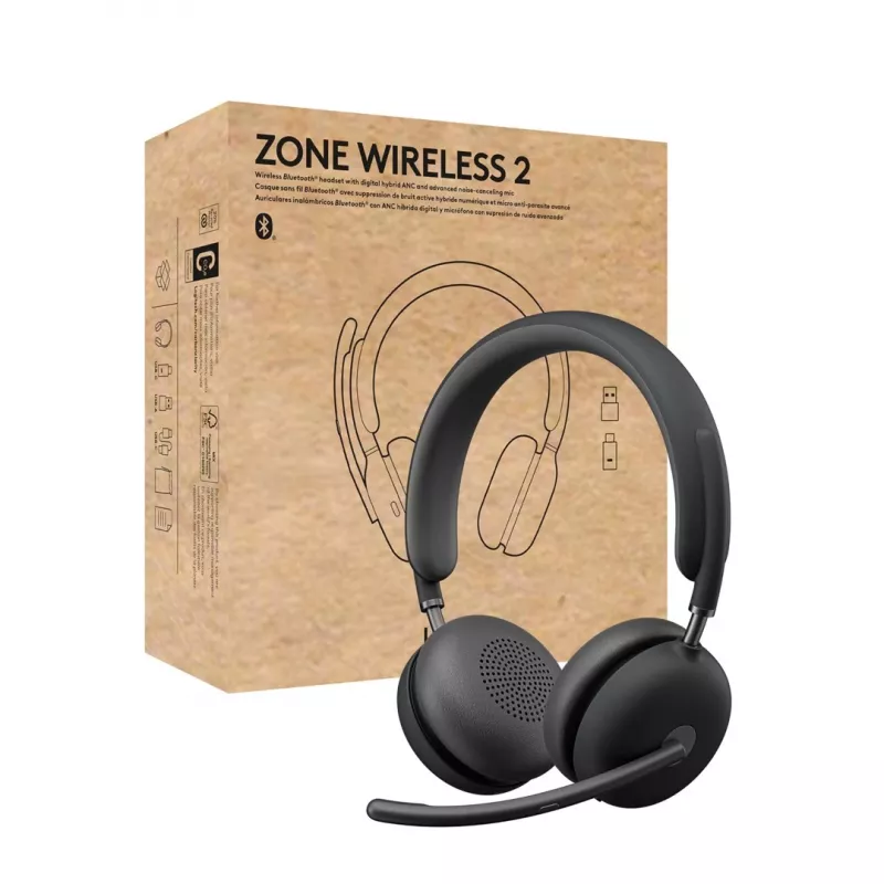 Austiņas Logitech Zone Wireless 2 UC
