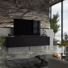 RTV skapis ABI 4D 200x38x62 melns matēts