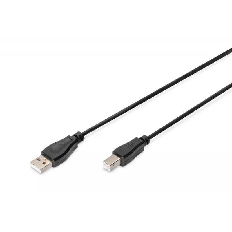 Assmann USB savienojuma kabelis. A-B M/M tipa. 1,8 m. Piemērots USB 2.0. UL. bl (AK-300102-018-S)