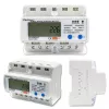Trīsfāžu elektroenerģijas skaitītājs QOLTEC 50883 Wi‑Fi 400V ar LCD displeju