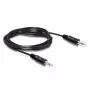 Audio kabelis SBOX 3.5-3.5-M/M-2 2m Melns