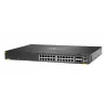 Hewlett Packard Enterprise HPE Aruba Networking CX 6200F 24G 4SFP+ komutators - maks. sakraušanas attālums 10 km - L3 - pārvaldīts - 24 x 10/100/1000 + 4 x 100/1000/10G SFP+ - priekša a