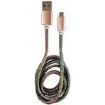 LC-POWER kabelis USB-Micro-1M-4 1m zils/rozā, USB A uz Micro-USB (LC-C-USB-MICRO-1M-4)
