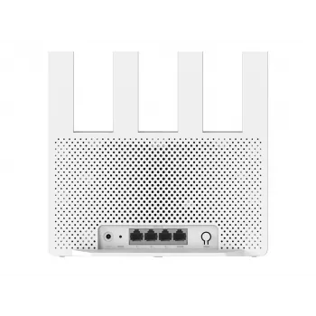 Pārnēsājams bezvadu maršrutētājs Xiaomi BE3600 — Divjoslu 2.4/5 GHz, Wi‑Fi 7 (802.11be), 2.5 Gigabit Ethernet, 4× LAN, 2x2 antenas, Balts
