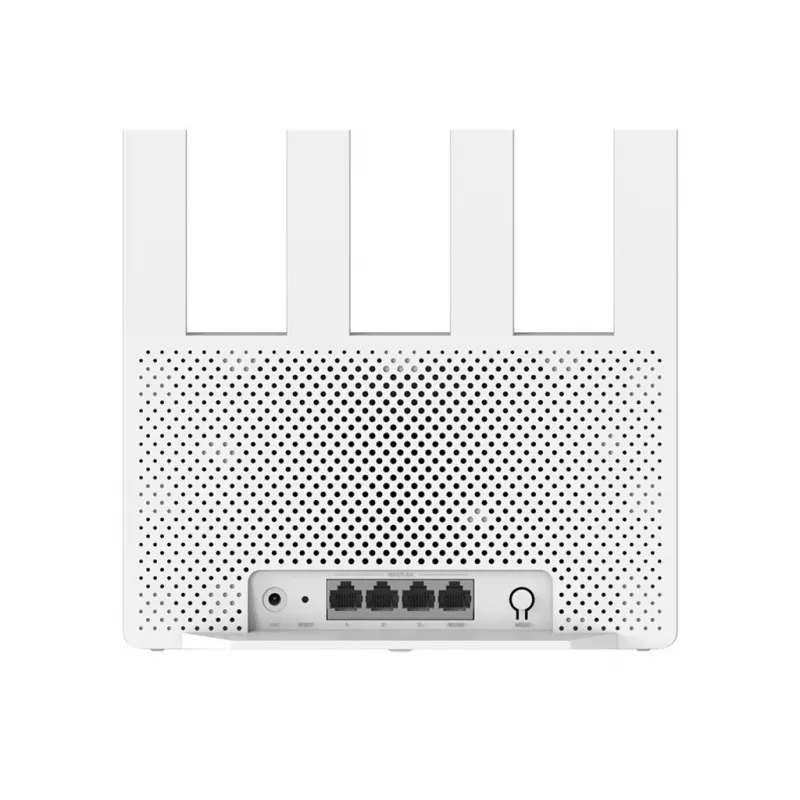 Pārnēsājams bezvadu maršrutētājs Xiaomi BE3600 — Divjoslu 2.4/5 GHz, Wi‑Fi 7 (802.11be), 2.5 Gigabit Ethernet, 4× LAN, 2x2 antenas, Balts