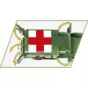 Konstruktors Cobi Dodge WC-54 Ambulances modelis 2257 1:35 mēroga būvēšanas komplekts