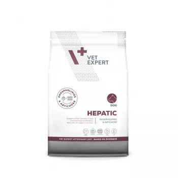 Sausā suņu barība VETEXPERT Veterinary Diet Hepatic 2 kg — terapeitiska aknu atbalsta barība, 17,5% olbaltumvielu, 11,5% tauku