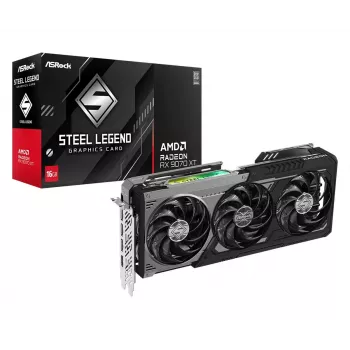 ASRock Radeon RX 9070 XT 16GB Steel Legend Dark grafikas karte