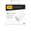 Sienas lādētājs OTTERBOX 30W USB-C PD Balts — 30W jauda, viens USB‑C ports