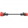 Adapteris Gemini flex 22 kW CEE sarkanam trīsfāzu strāvai 32A > CEE sarkans 16A melns 30cm