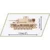 Būvēšanas komplekts Cobi Panzer III Ausf.L — 103 gab., ieteicamais vecums 6+, bēšs