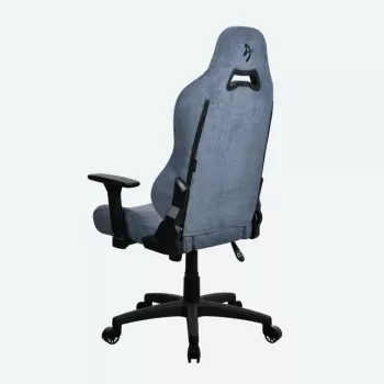 Spēļu krēsls Arozzi Torretta SoftFabric Blue — ergonomisks dizains, regulējams augstums un roku balsti