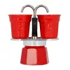 Bialetti Mini Express kafijas automāts sarkans 2tz + 2 krūzes