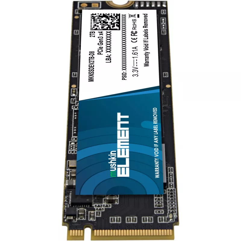 Mushkin ELEMENT - SSD - 2 TB - iekšējais - M.2 2280 - PCIe 3.0 x4 (NVMe)