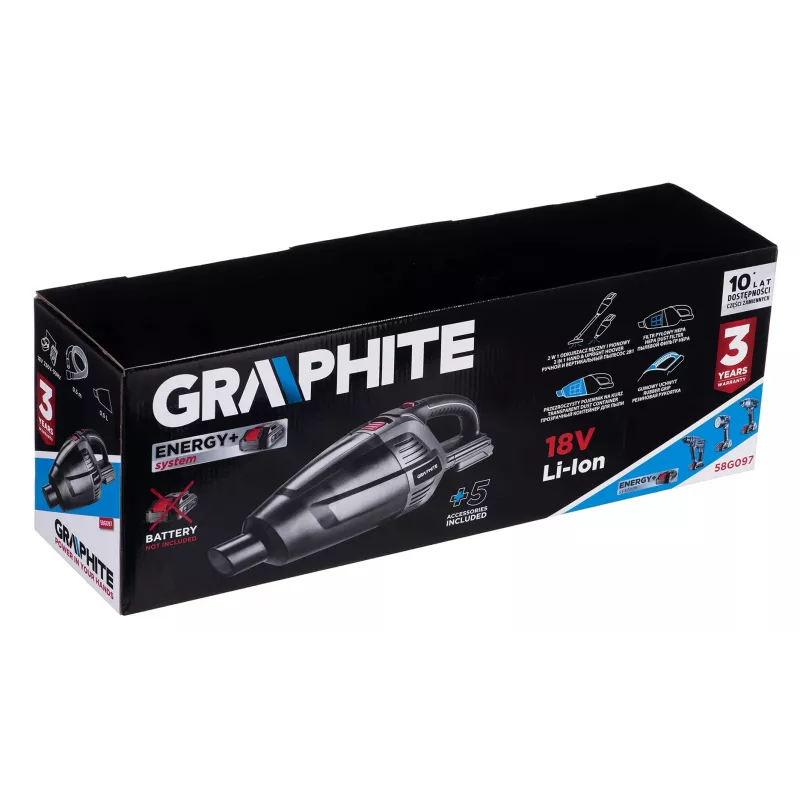 Putekļsūcējs Graphite 58G097