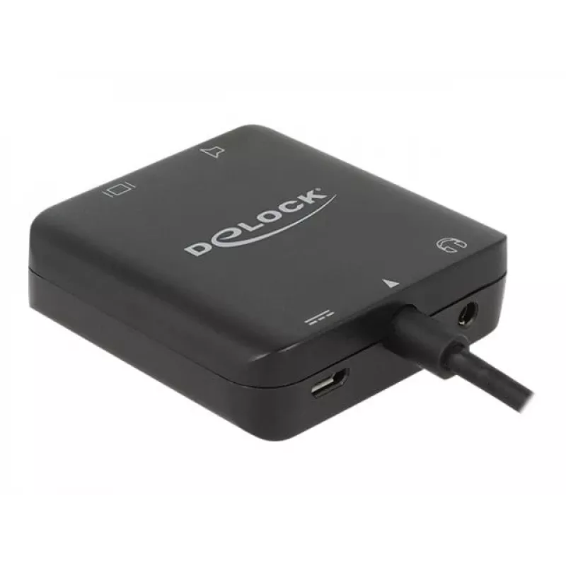 Audio pārveidotājs DeLOCK 62784 Melns