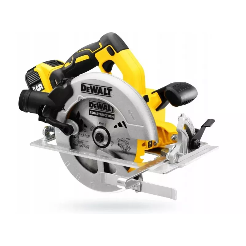 DeWALT DCS570P2-QW pārnēsājams ripzāģis 18,4 cm Sudraba, Dzeltena 5500 apgr./min